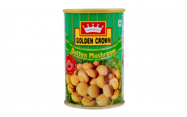 Golden Crown Button Mushroom   Tin  400 grams